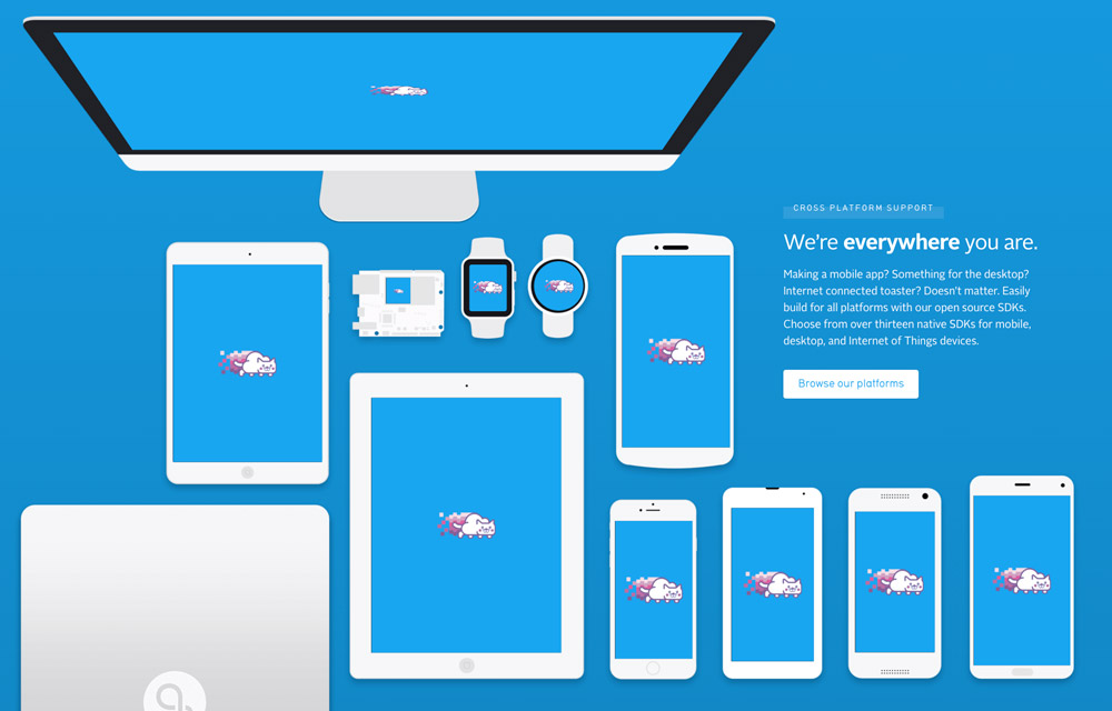 Mobile App Backend Architektur mit mehreren Plattformen