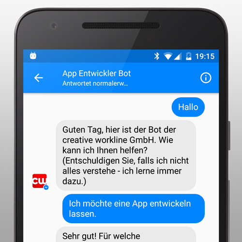 Bot Entwicklung in Wien, Österreich, Chatbot für Facebook Messenger