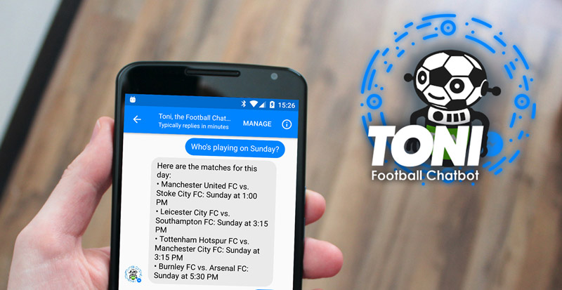 Fußball Messenger Chatbot Toni