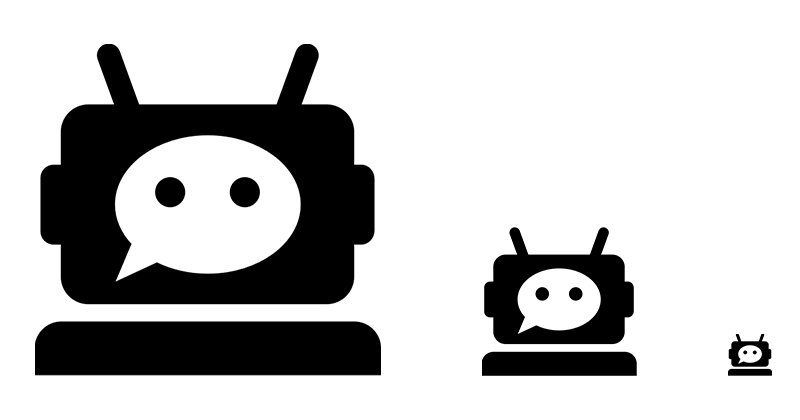 Chatbot icon or bot icon for messengers Ⓒ creative workline GmbH